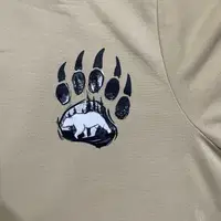 Bear Print Drop Shoulder