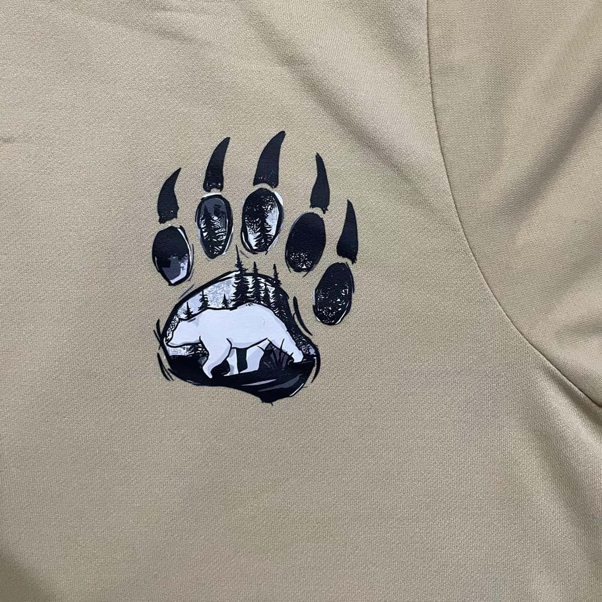 Bear Print Drop Shoulder 2