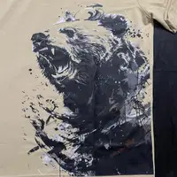 Bear Print Drop Shoulder