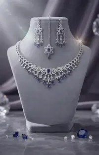 Ruby ​​Accents Diamond Cut Necklace 