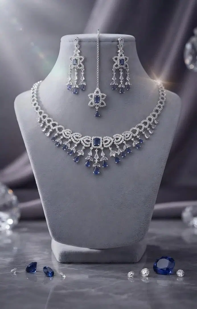 Ruby ​​Accents Diamond Cut Necklace  2
