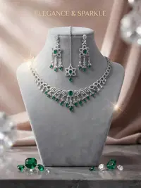 Ruby ​​Accents Diamond Cut Necklace 