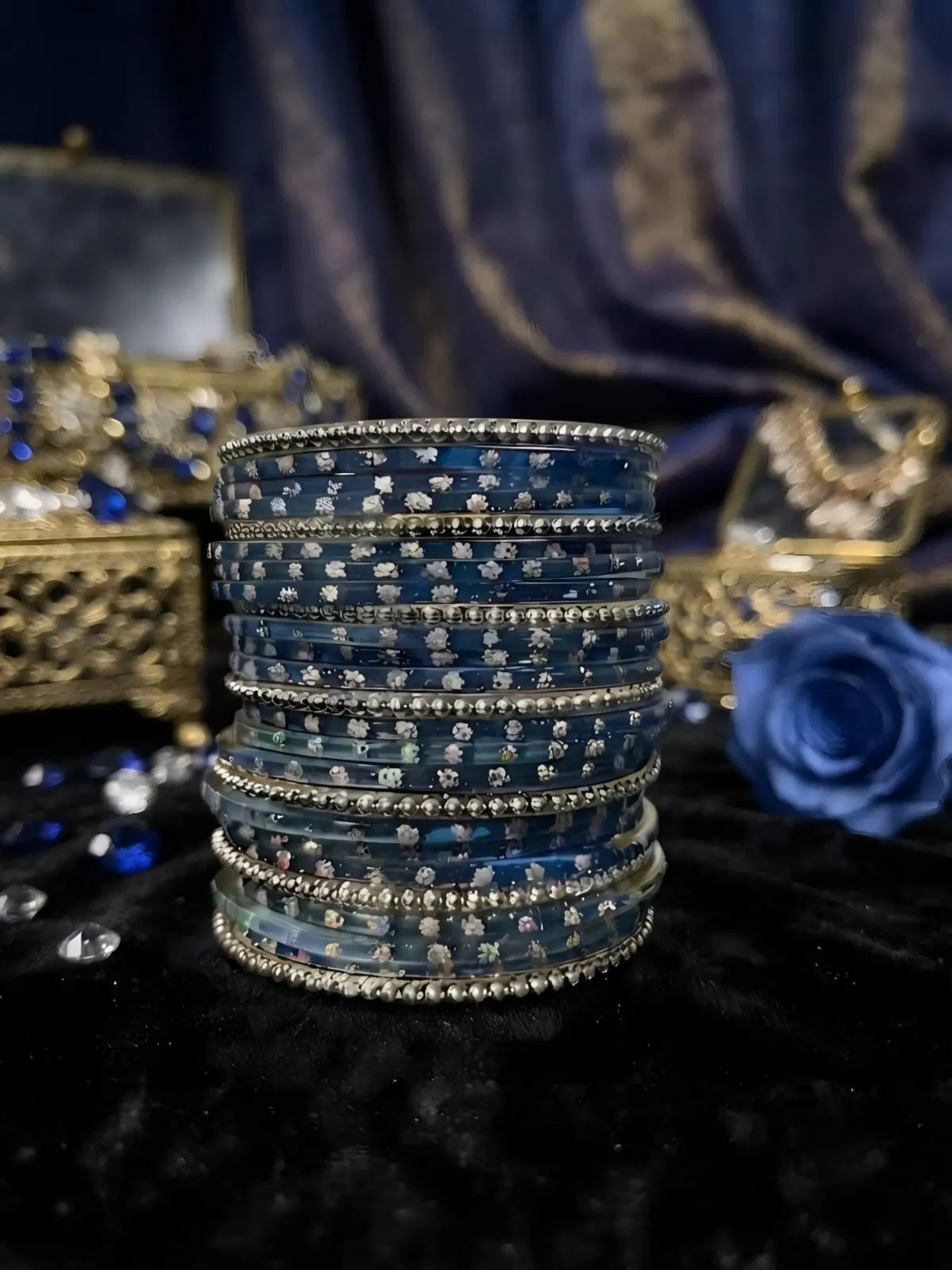 Classic Indian Diamond Cut Necklace Set 2