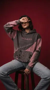 Floral Accent Hoodie 