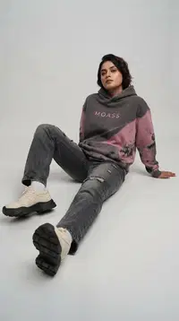 Floral Accent Hoodie 