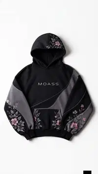 Floral Accent Hoodie 