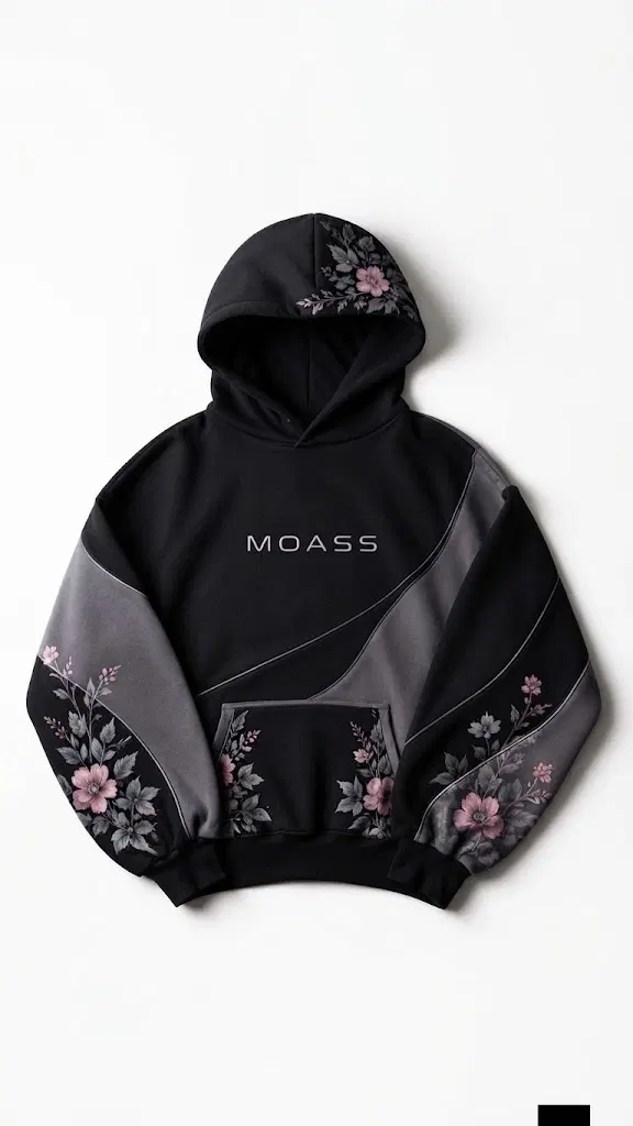 Floral Accent Hoodie  5