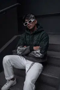Distressed Streetwear Hoodie